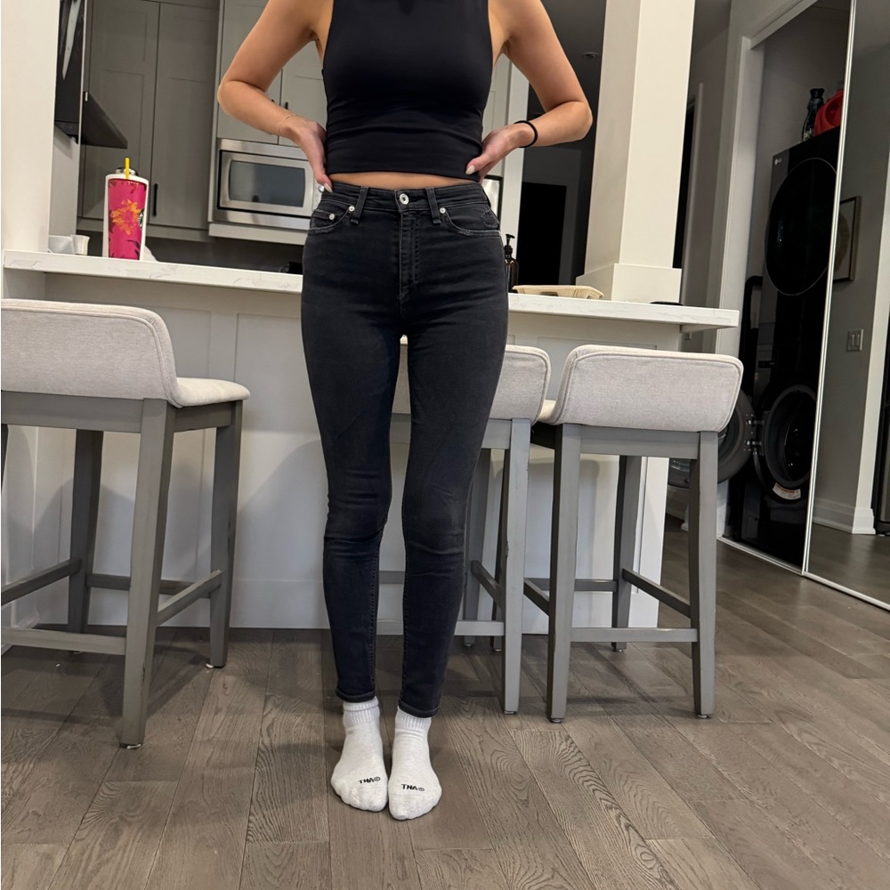 Rag & Bone skinny jeans. Black grey wash
